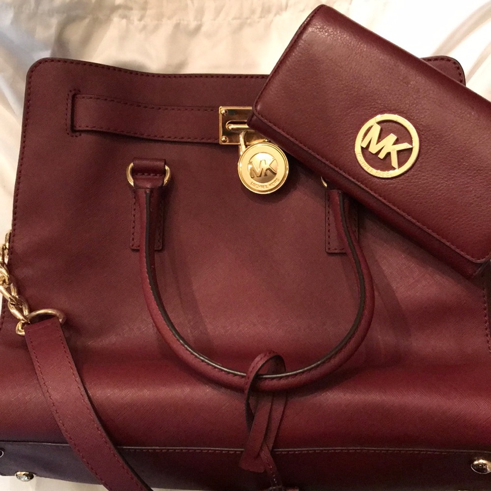 Genuine Michael Kors Large Hamilton Satchel